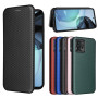 Чехол-книжка Carbon Fiber Texture для Motorola Moto G72