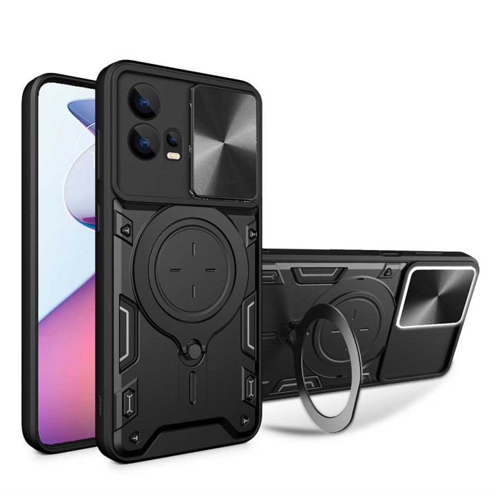 Чехол-накладка Omeve Magnetic Ring для Motorola Moto G72 4G
