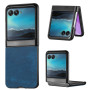 Чехол накладка PU Leather Flip Case для Motorola Razr 40 синий