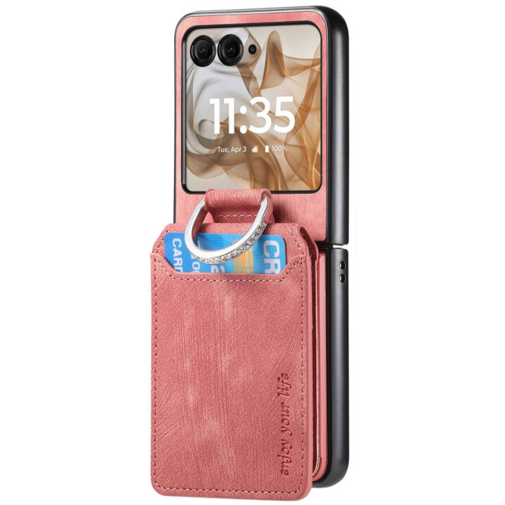 Чехол CaseNeo Wallet Ring для Motorola Razr 60 Ultra с визитницей