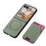 Чехол CaseNeo Cardholder для Motorola Razr 60 Ultra с магнитной подставкой и визитницей зеленый