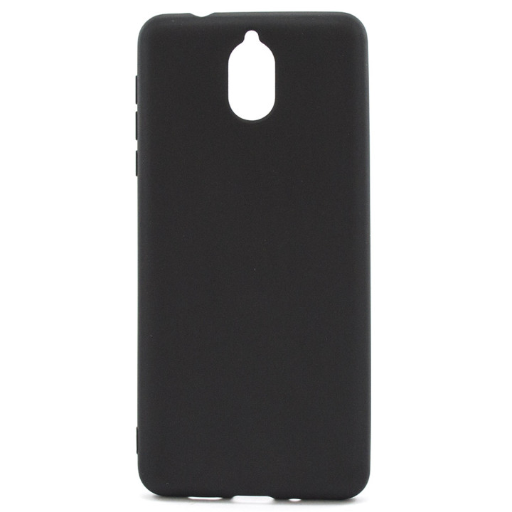 Матовый чехол накладка Silicone Matted для Nokia 3.1, Black