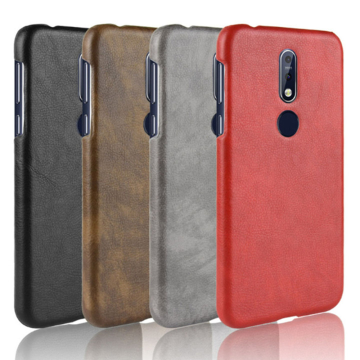 Кожаный чехол накладка для Nokia 7.1