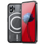 Чехол накладка Metal Glass для Nothing Phone (2) с металлическим кольцом и дополнительной защитой на камеру