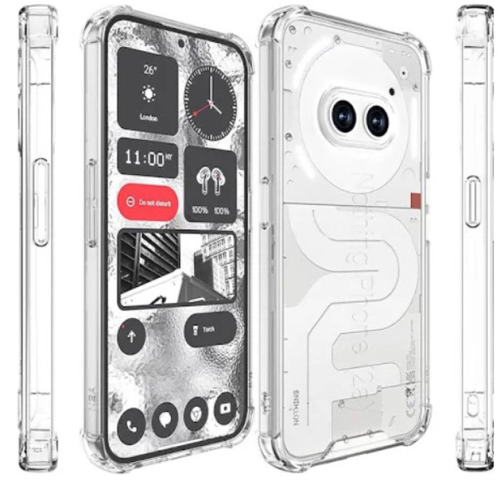 Прозрачный силиконовый чехол - накладка для Nothing phone (2a) Plus
