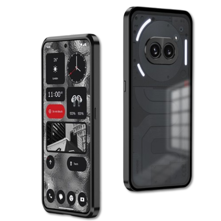Противоударный чехол накладка Metal Glass для Nothing Phone 2A / 2A Plus