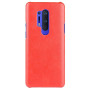 Кожаный чехол-накладка для OnePlus 8 Pro красный