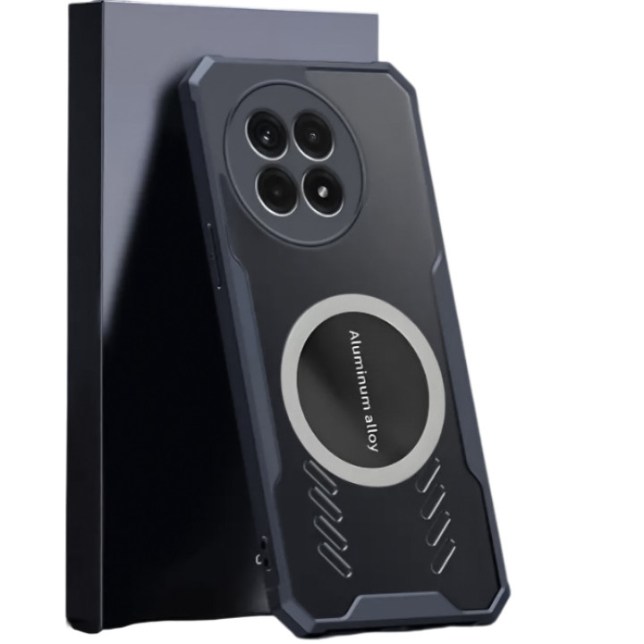 Чехол - накладка Acryl Cooling Armor для OnePlus Ace 5 / Ace 5 Pro / 13R с металлической пластиной, Black