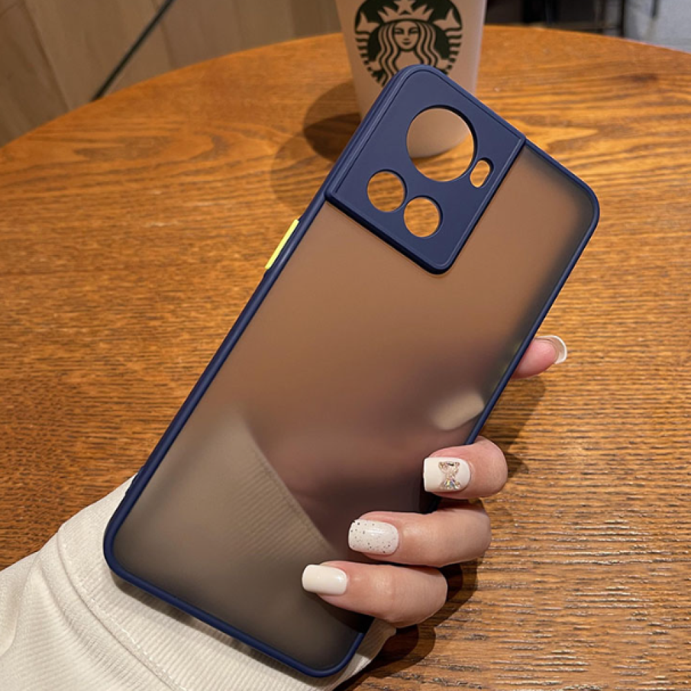 Чехол-накладка TPU Color Matte Case для OnePlus Ace / 10R синий