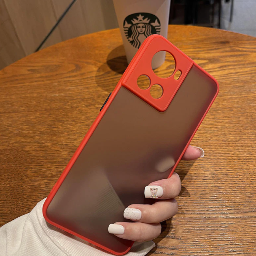 Чехол-накладка TPU Color Matte Case для OnePlus Ace / 10R красный