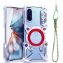Чехол Metal Cyber Bamper для OnePlus Nord CE5 с кольцом и шнурком - держателем