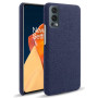 Чехол накладка Textile leather для OnePlus Nord 2 синий