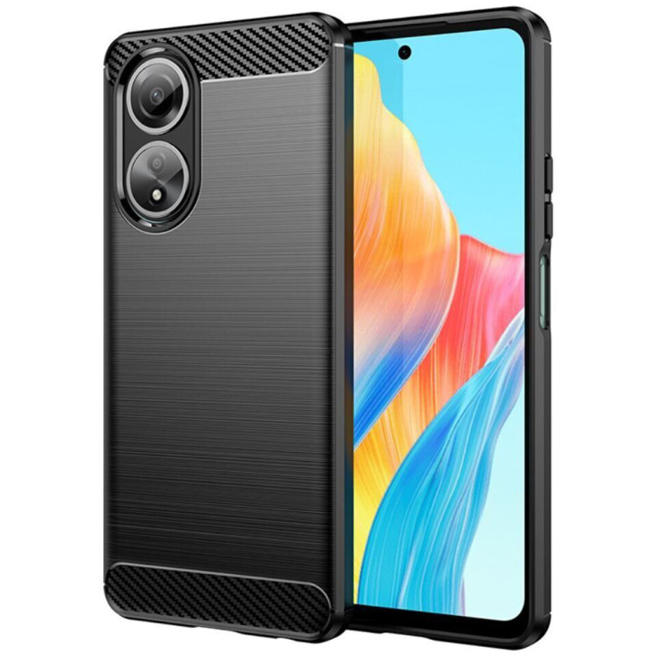 Чехол накладка Polished Carbon для Oppo A58 4G