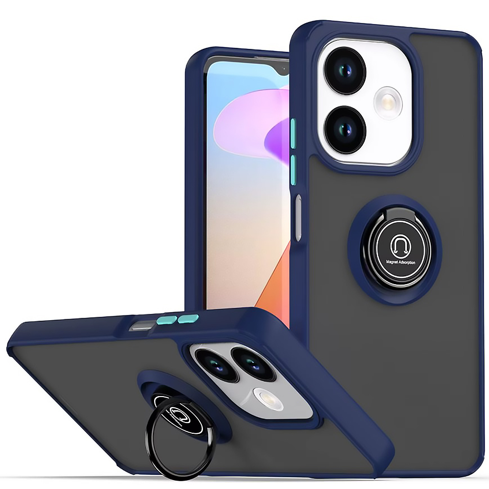 Чехол - накладка TPU Color Matte Ring для Oppo A5 Pro синий