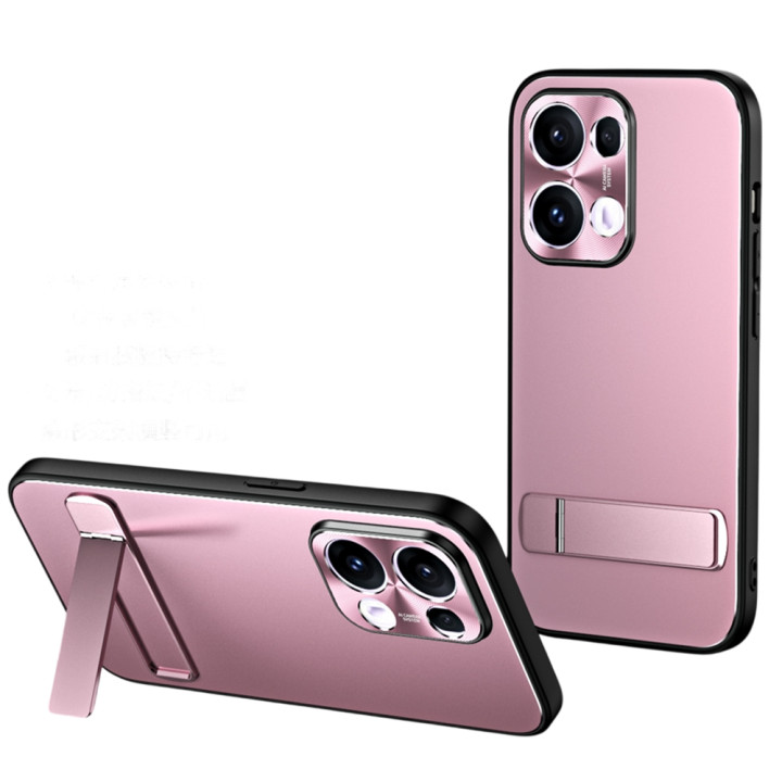 Чехол Omeve Stand TPU+Metal для Oppo A6 Pro 4G / 5G с защитной рамкой на камеру