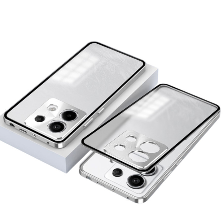 Противоударный чехол накладка Metal Glass для Oppo Reno13 Pro