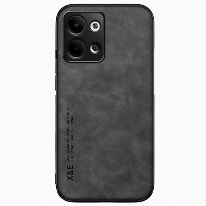 Кожаный чехол - накладка X&E для Oppo Reno13​ с металлической вставкой