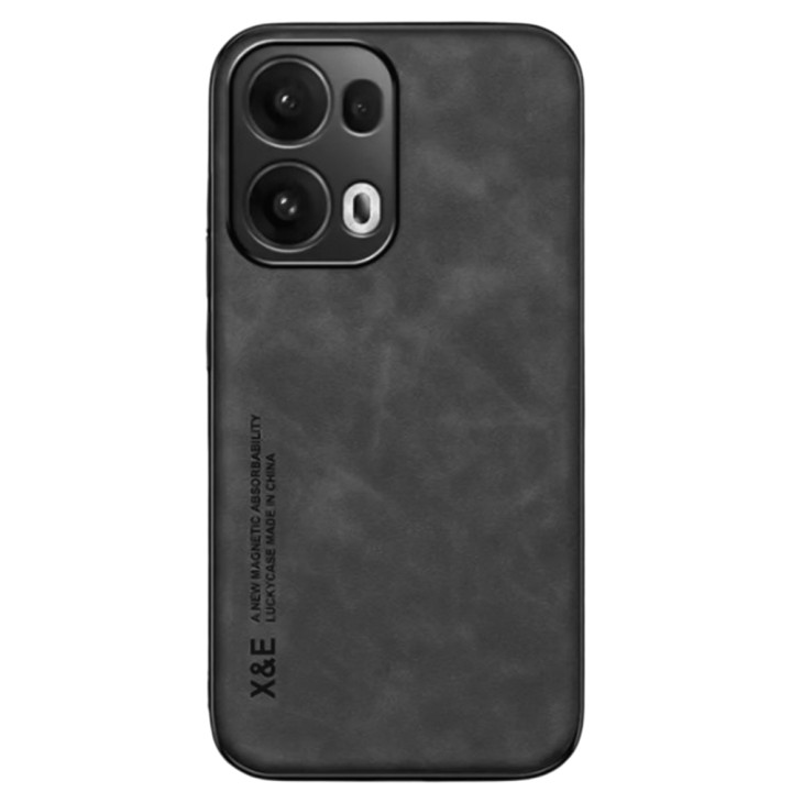 Кожаный чехол - накладка X&E для Oppo Reno13 Pro​ с металлической вставкой