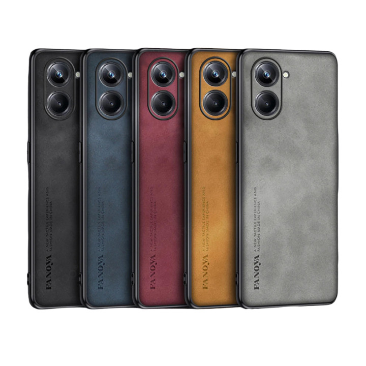 Кожаный чехол - накладка Fanoya для Realme 10 Pro 5G