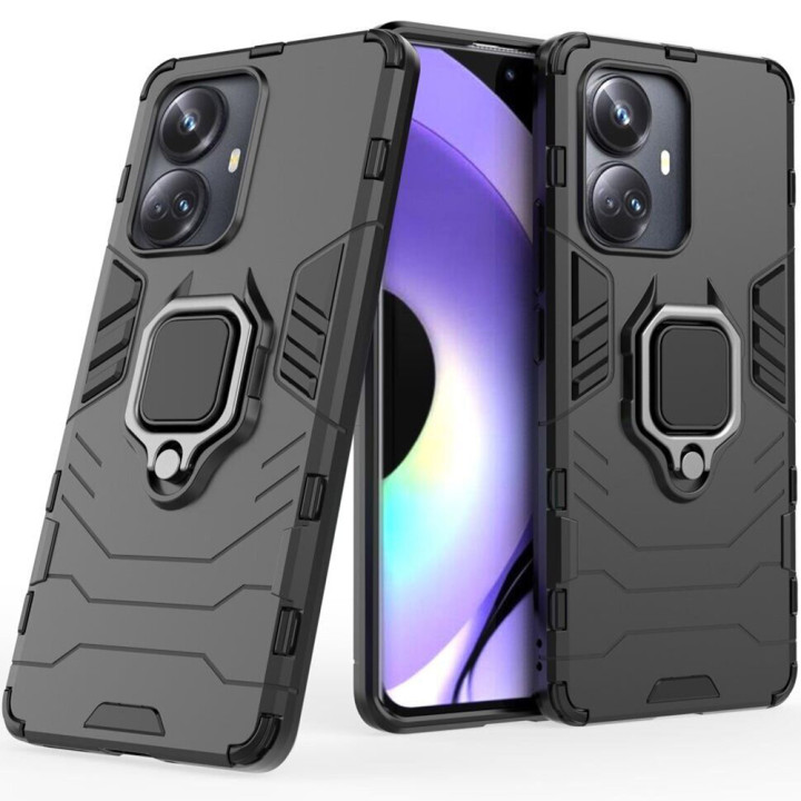 Чехол накладка Ricco Black Panther Armor для Realme 10 Pro Plus