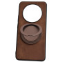 Чехол Velvet Magnetic Ring Case для Realme 13+ коричневый