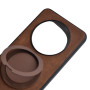 Чехол Velvet Magnetic Ring Case для Realme 13+ коричневый