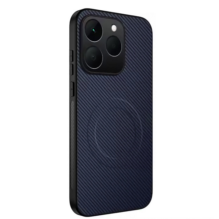 Чехол Carbon Shield with Ring для Realme 15T с поддержкой беспроводной зарядки