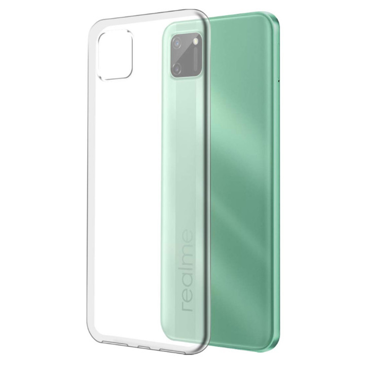 Прозрачный силиконовый чехол Slim Premium для Realme C11 2021 / C20 / C20A / C21 Transparent