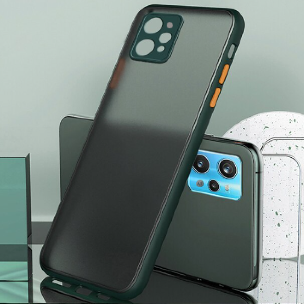 Чехол-накладка TPU Color Matte Case для Realme C31 зелёный