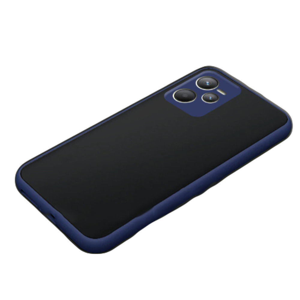 Чехол-накладка TPU Color Matte Case для Realme C35 синий