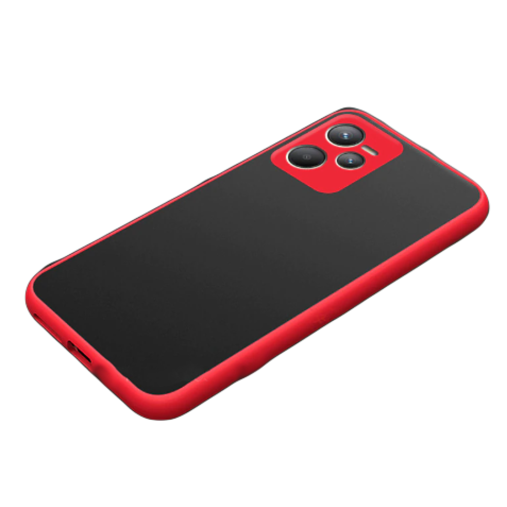 Чехол-накладка TPU Color Matte Case для Realme C35 красный