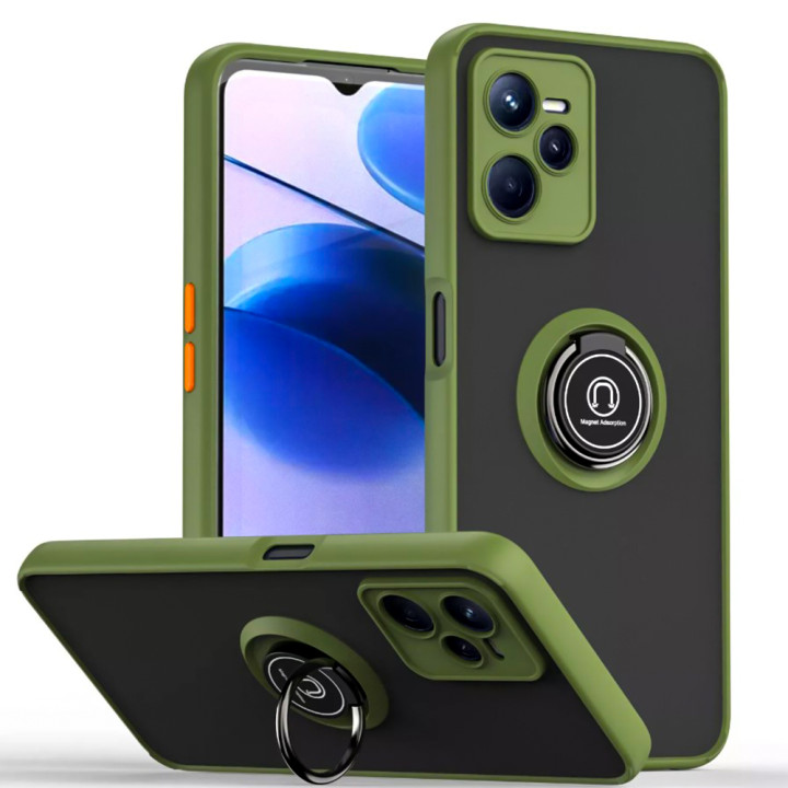 Чехол-накладка TPU Color Matte Ring для Realme C35