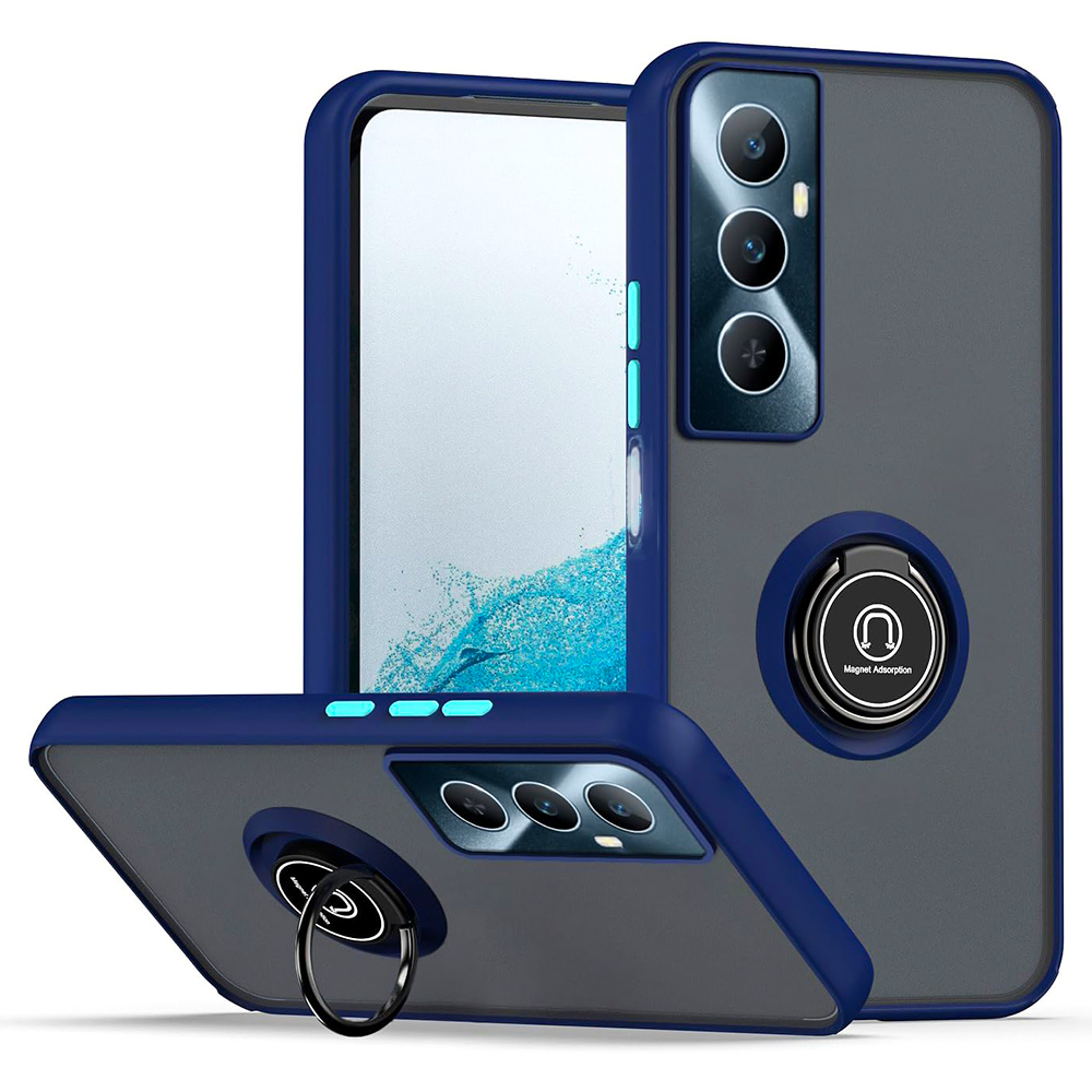 Чехол - накладка TPU Color Matte Ring для Realme C65 4G синий