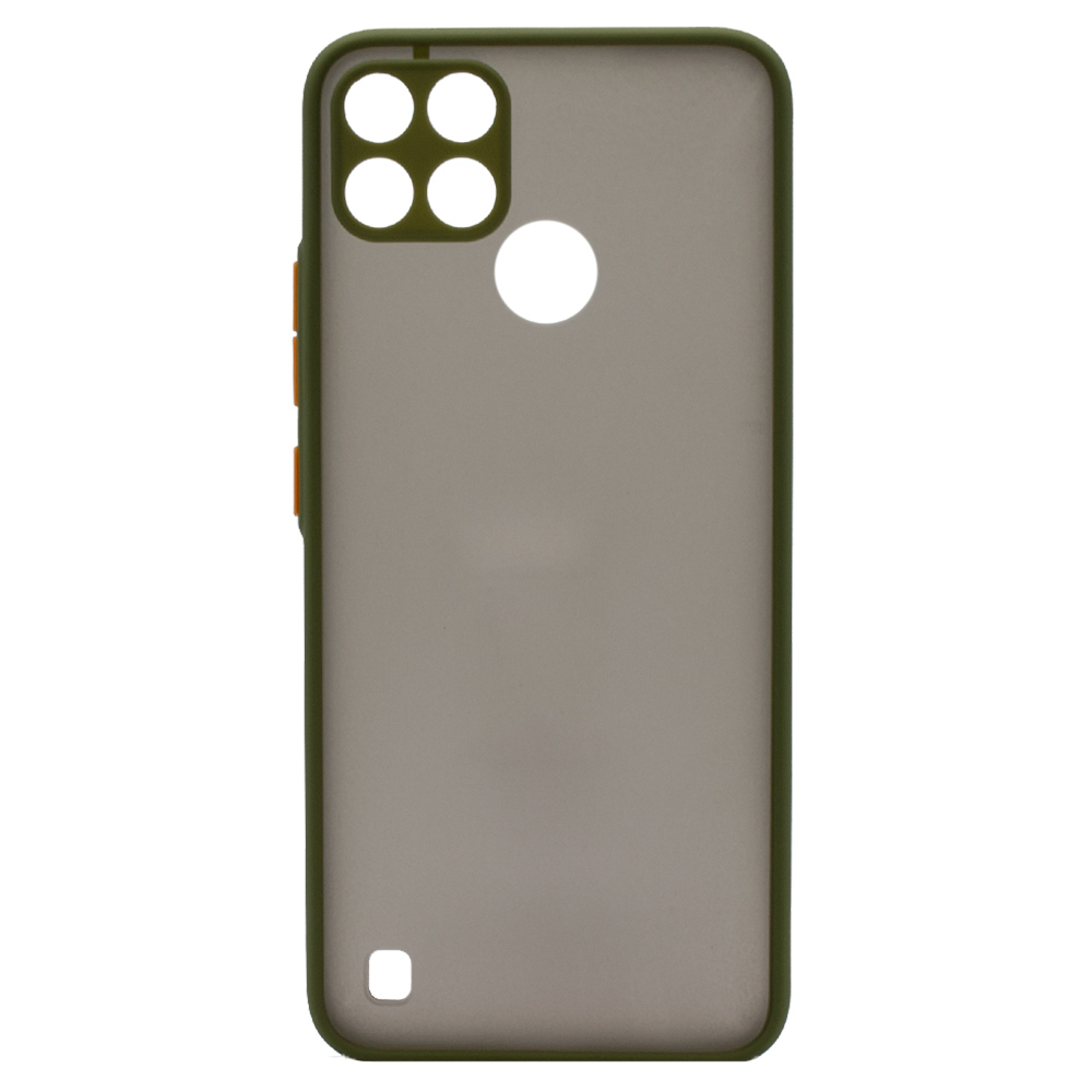 Чехол-накладка TPU Color Matte Case для Realme C21Y оливковый