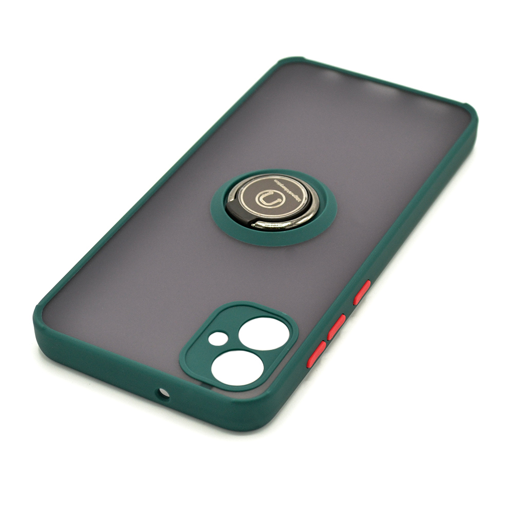Чехол - накладка TPU Color Matte Ring для Samsung Galaxy A05 зеленый