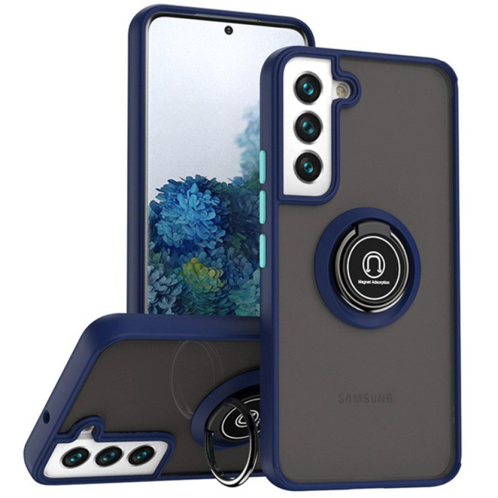 Чехол - накладка TPU Color Matte Ring для Samsung Galaxy A17 4G / 5G синий