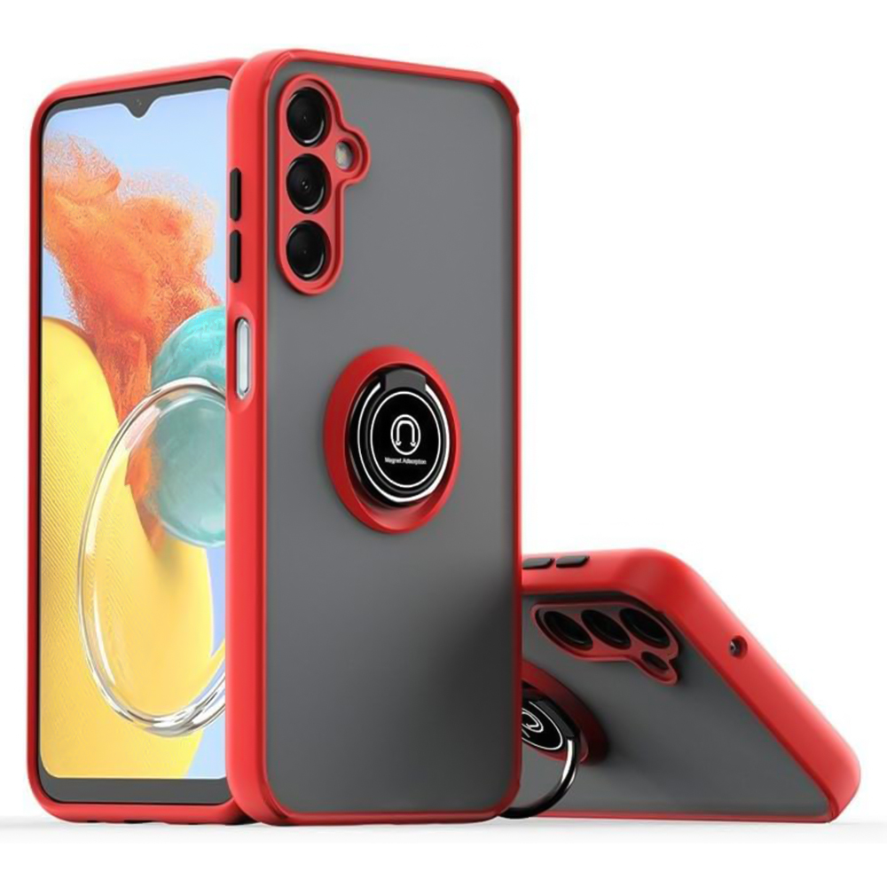 Чехол накладка TPU Color Matte Ring для Samsung Galaxy M34 5G красный