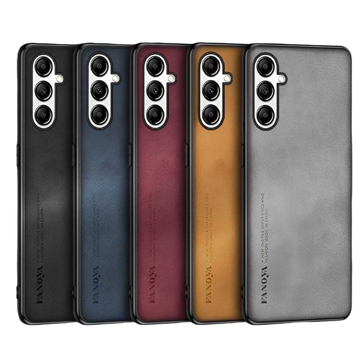 Кожаный чехол - накладка Fanoya для Samsung Galaxy A24 4G