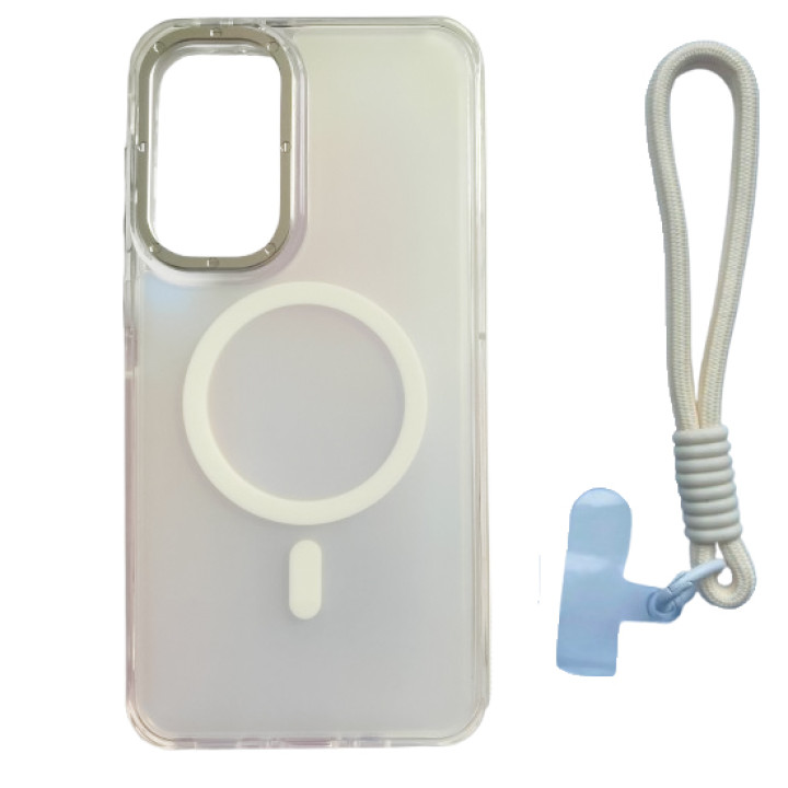 Чехол - накладка Omeve Chameleon для Samsung Galaxy A56 5G с кольцом MagSafe и шнурком