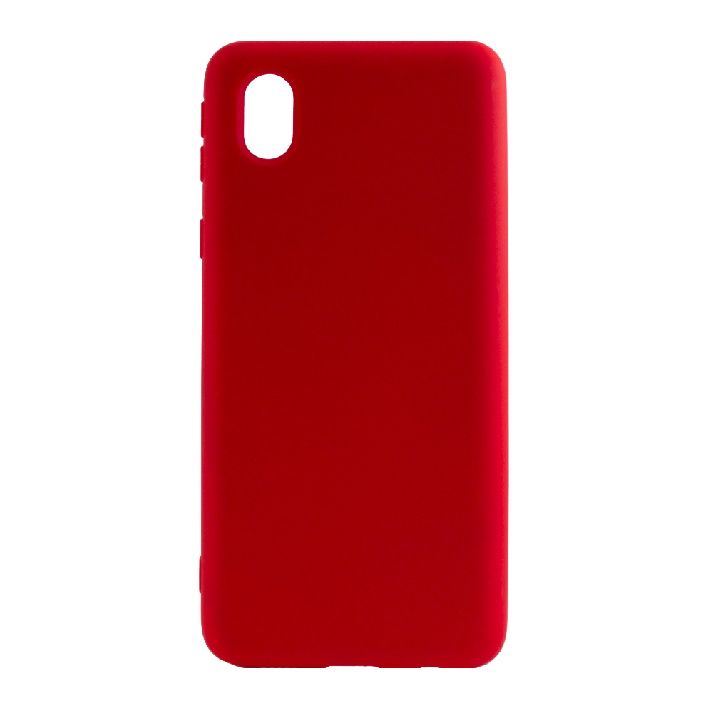 Чехол-накладка New Silicone Case для Samsung Galaxy A01 Core красный