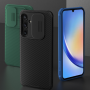 Чехол-накладка Nillkin Cam Shield Pro для Samsung Galaxy A35 зелёный