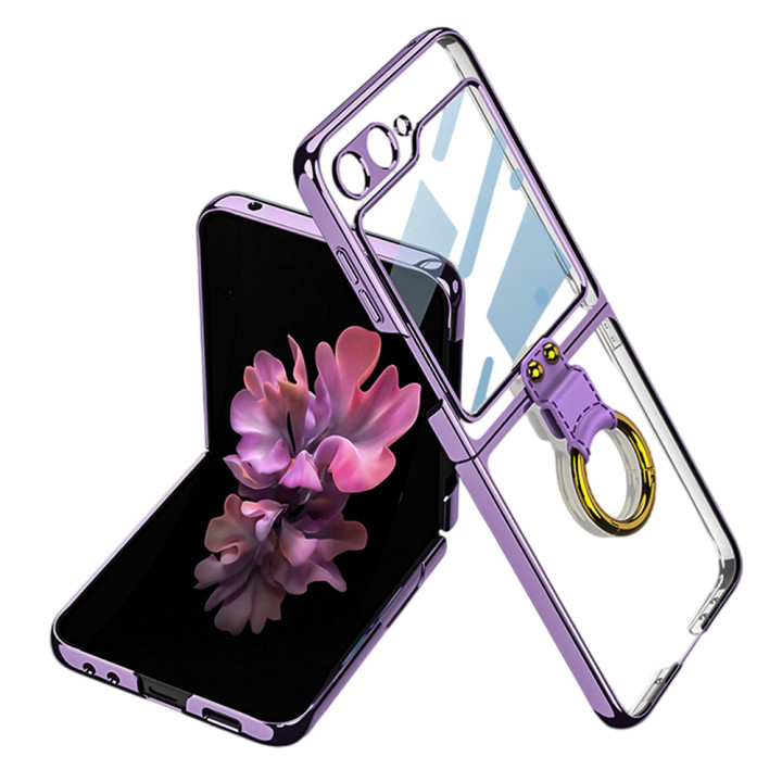Чехол накладка GKK Glass Ring для Samsung Galaxy Flip6 / Flip7 FE