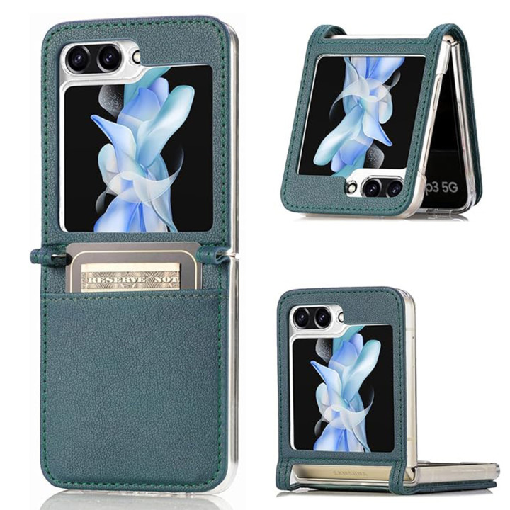 Чехол - накладка Omeve Leather Case для Samsung Galaxy Flip6 / Flip7 FE