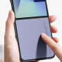 Чехол CODE Tactile Experience для Samsung Galaxy Flip7 с защитой на камеру лаванда