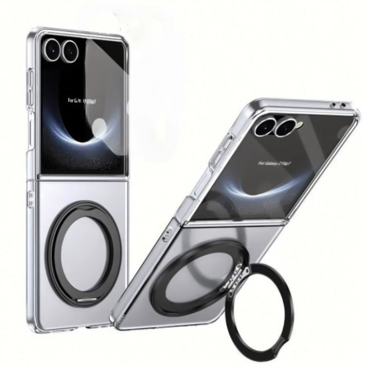 Чехол - накладка JM ice для Samsung Galaxy Flip7  с кольцом и поддержкой беспроводной зарядки