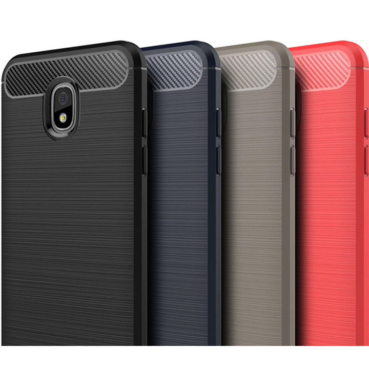Чехол накладка Polished Carbon для Samsung Galaxy J3 2018