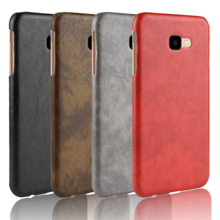 Кожаный чехол накладка для Samsung Galaxy J4 Plus