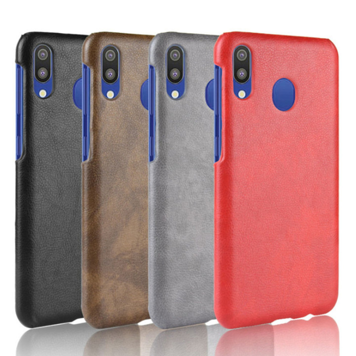 Кожаный чехол накладка для Samsung Galaxy M20