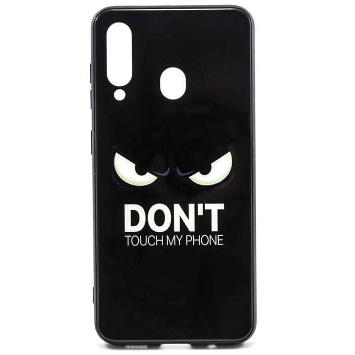Чехол Glass Case Don't touch my phone для Samsung Galaxy M40 / A60