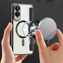 Чехол книга Lingge Glass для Samsung Galaxy S25 Edge с Mag - кольцом и защитой на камеру